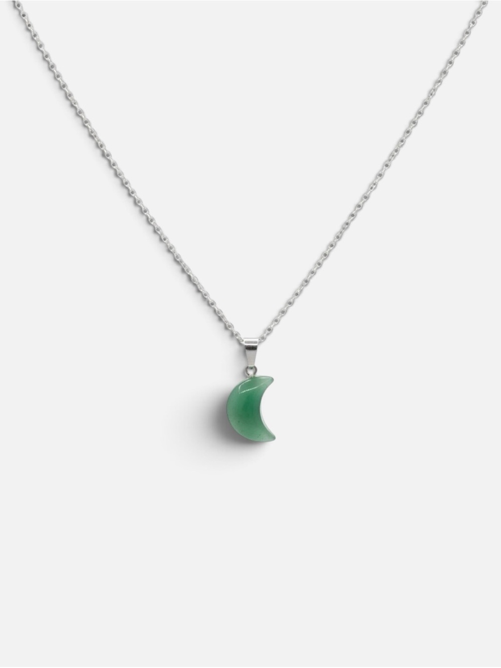 GREEN AVENTURINE MOON NECKLACE